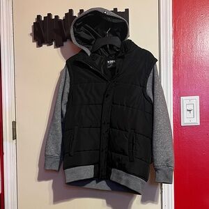 Zoo York Black and Gray Puffer Jacket for Kids